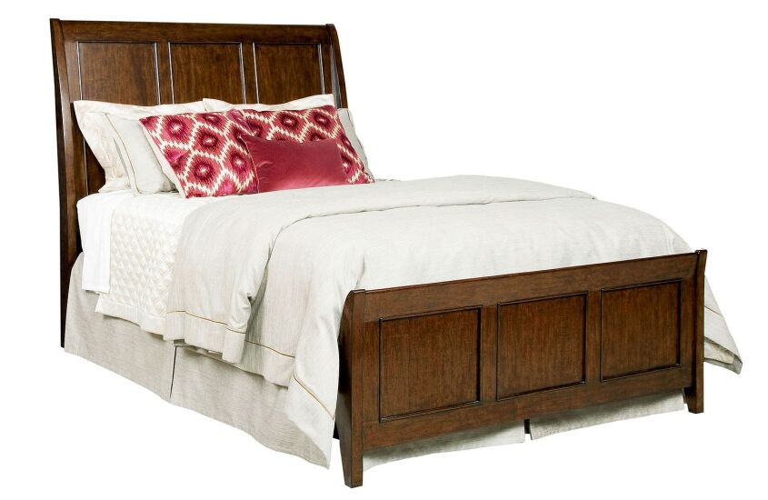CARIS SLEIGH CAL KING BED-COMPLETE